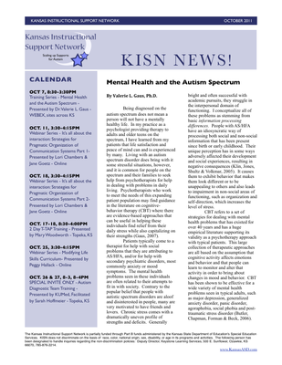 preview image of kisn-newsletter95AA681725.pdf for TASN ATBS October 2011 Newsletter: KISN Newsletter - Mental Health and the Autism Spectrum