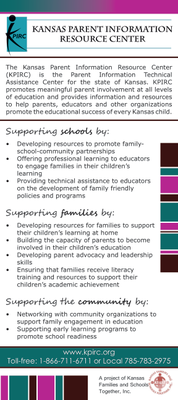 preview image of KPIRC.pdf for Kansas Parent Information Resource Center (KPIRC) Panel Card