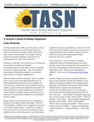 preview image of kisn-newsletterE7E6D7D874.pdf for TASN ATBS November 2013 Newsletter: A Teacher's Guide to Holiday Happiness!
